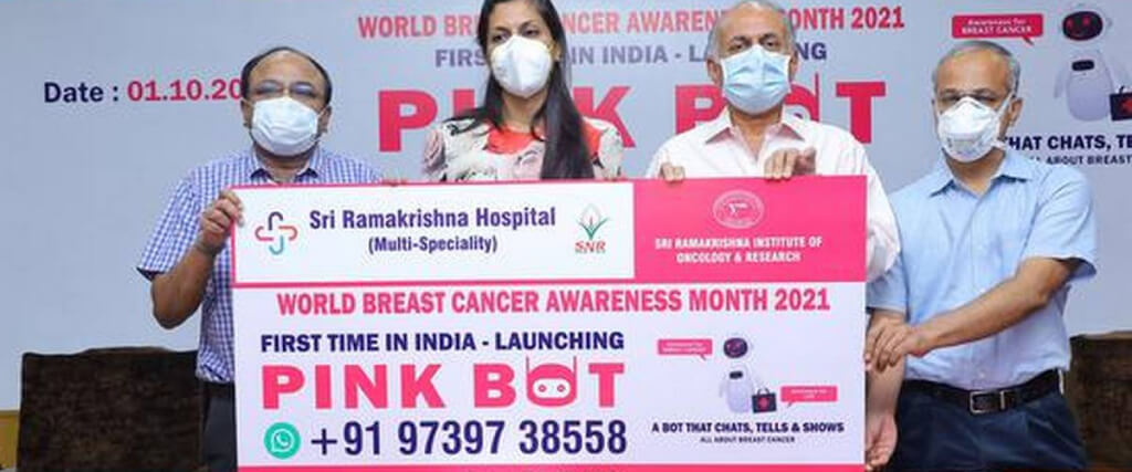 Breast Cancer Awareness Chatbot Launched in Bangalore by Sri Ramakrishna Hospital