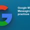 Google My Business Messaging: Best basic practices